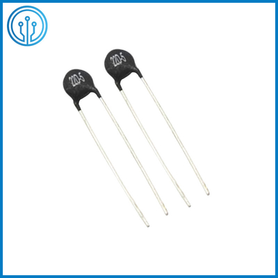 Tipo negro resistor termal 22D-5 25D-5 del disco de la resina fenólica del termistor del poder NTC