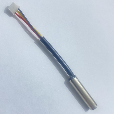 6x25 mm de cobre recubierto con níquel DS18B20 Sensor de temperatura GX18B20 Sensor digital con cable de 3 núcleos de 50 mm 26AWG