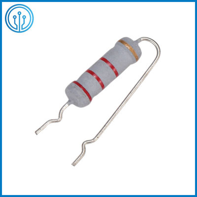 Resistor cilíndrico 750V del óxido de metal 5W el 5% resistor MOF de la herida del alambre de 25 ohmios