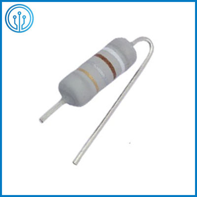 Resistor de película metálica cilíndrico fusible del resistor 0.5W de 3.2x9m m 10R el 5%