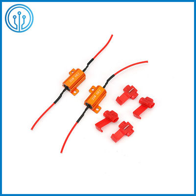 resistor de cerámica de la herida del alambre de 25W 6R el 5% 25 ohmios resistor de la herida del alambre de 50 vatios