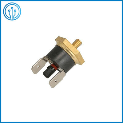 M4 interruptor bimetálico de cobre amarillo 85C de la temperatura del tornillo 10A del termóstato bimetálico del disco