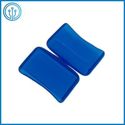 bloque azul del tenedor del fusible del PVC 30A de 5x20m m de la cubierta transparente de cerámica de cristal ROHS del fusible