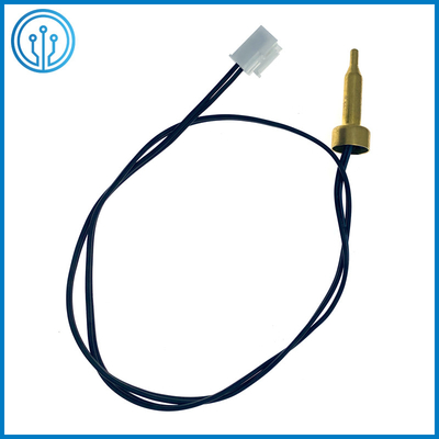 Sensor de temperatura de cobre amarillo del termistor de la bala NTC 50K para el purificador del agua