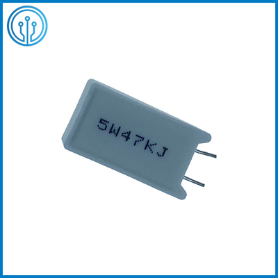 SQM a través del resistor Wirewound fijo encajonado de cerámica 5W 47K el 5% del poder del cemento del agujero